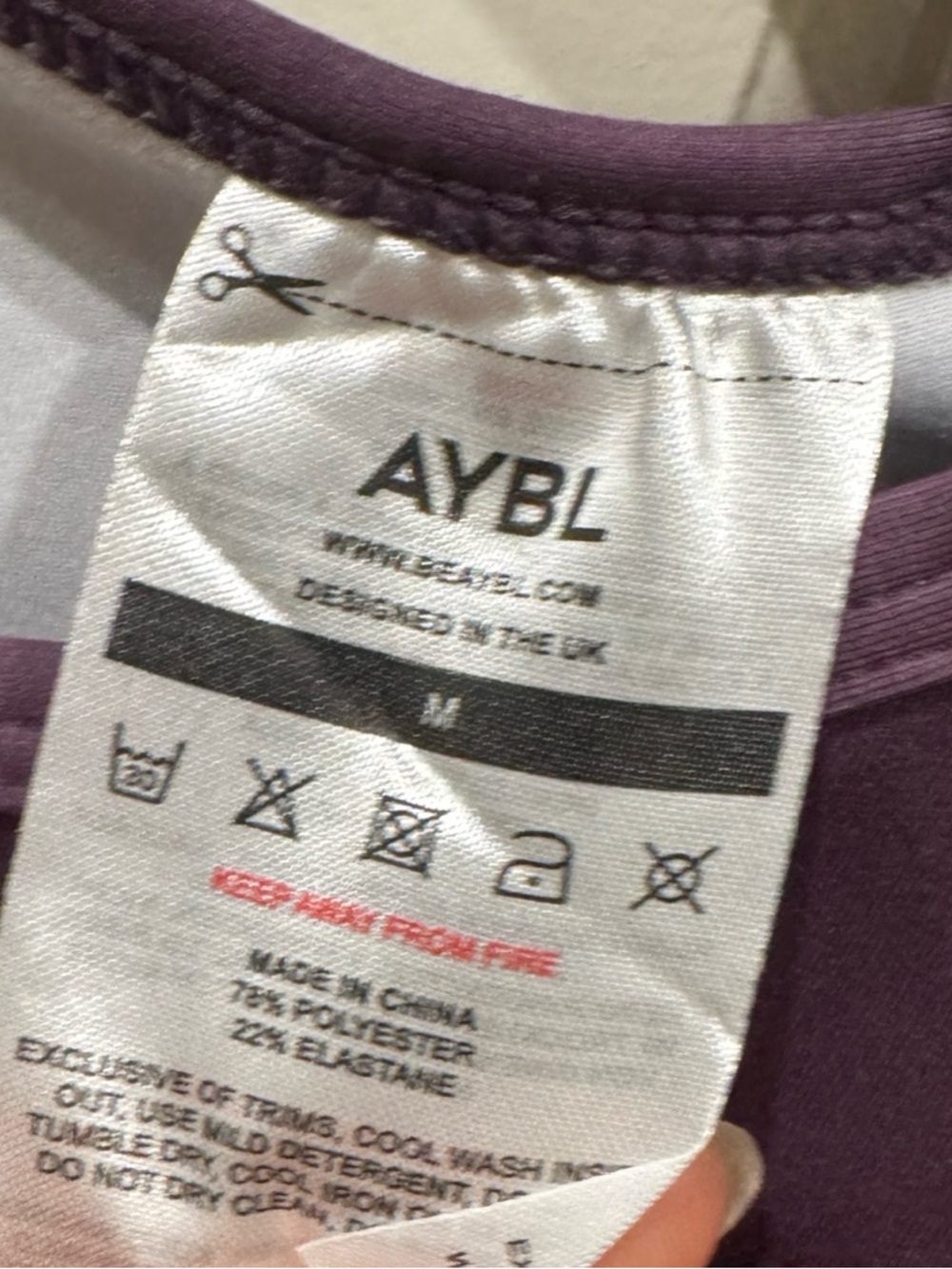 AYBL Seamless Tie Dye Long Sleeve Crop Top Size small - Picture 6 of 9